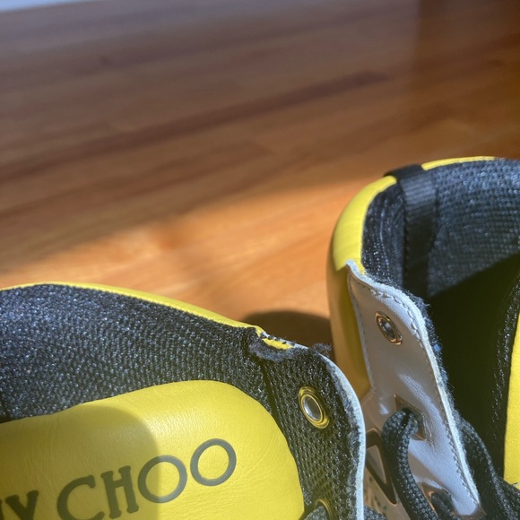 Jimmy Choo Galaxy Paint Splatter High-Top Smeakers - Picture 6 of 12